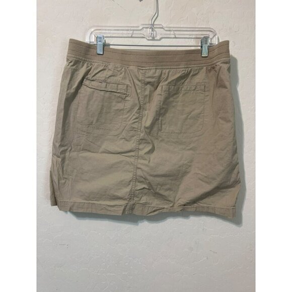 Croft & Barrow Stretch Skort Beige Khaki Beachy Coastal Vibes Sz 14 - Picture 6 of 10
